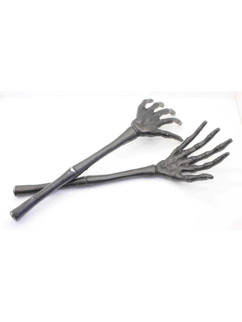 Metal Skeleton Hands Salad Tongs Server Set 14